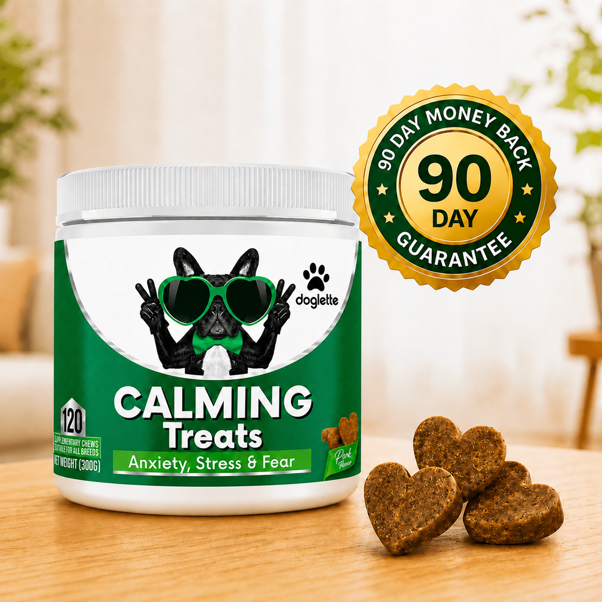 120 Doglette Calming Chews